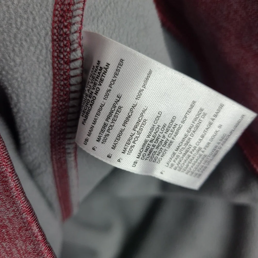 Adidas Sweater Mens XL Red Climawarm‎ Team Issue Quarter Zip Sweatshirt